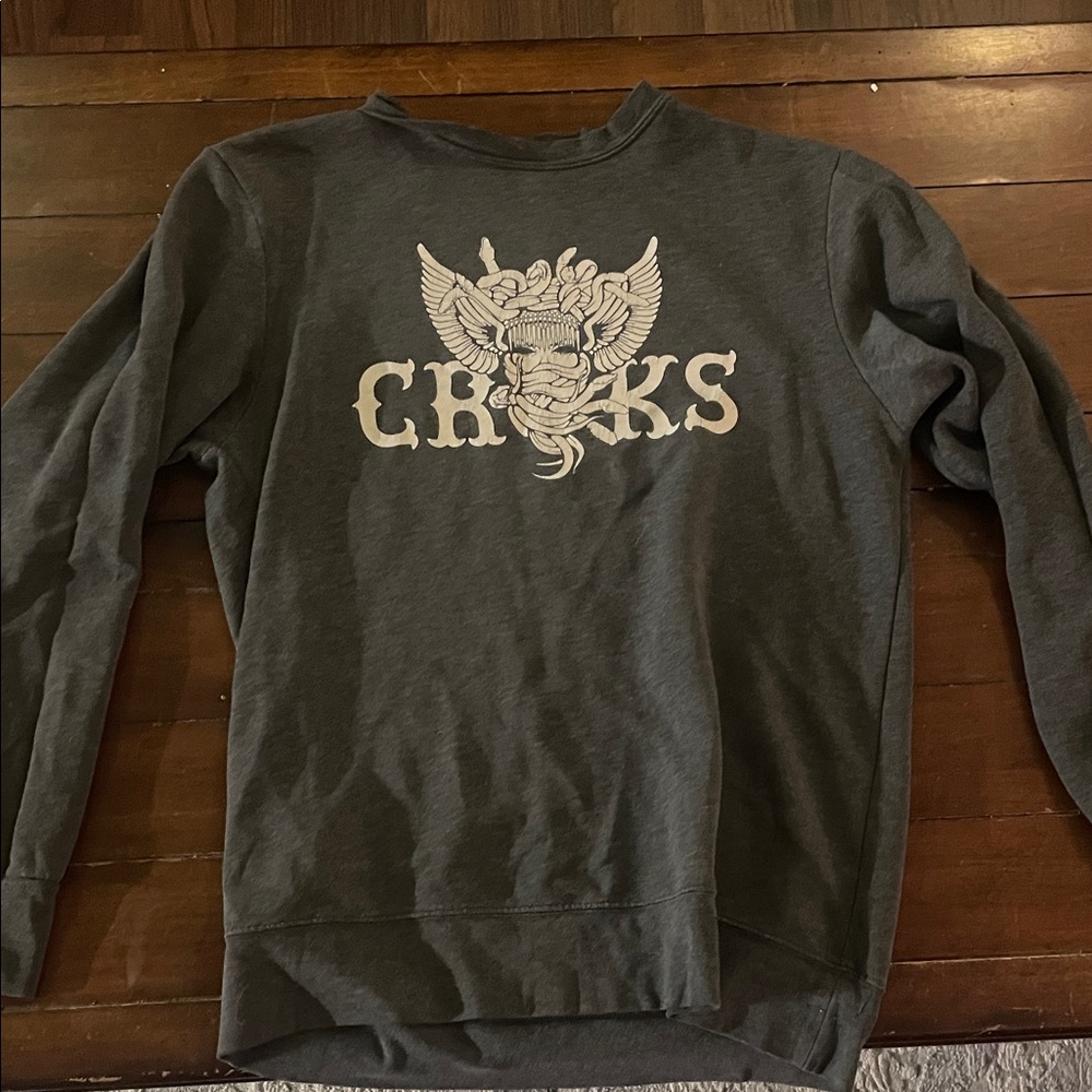 Crooks & Castles Dark Gray Crewneck Sweater